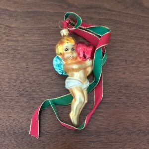 Colorful Angel Ornament with Ribbon